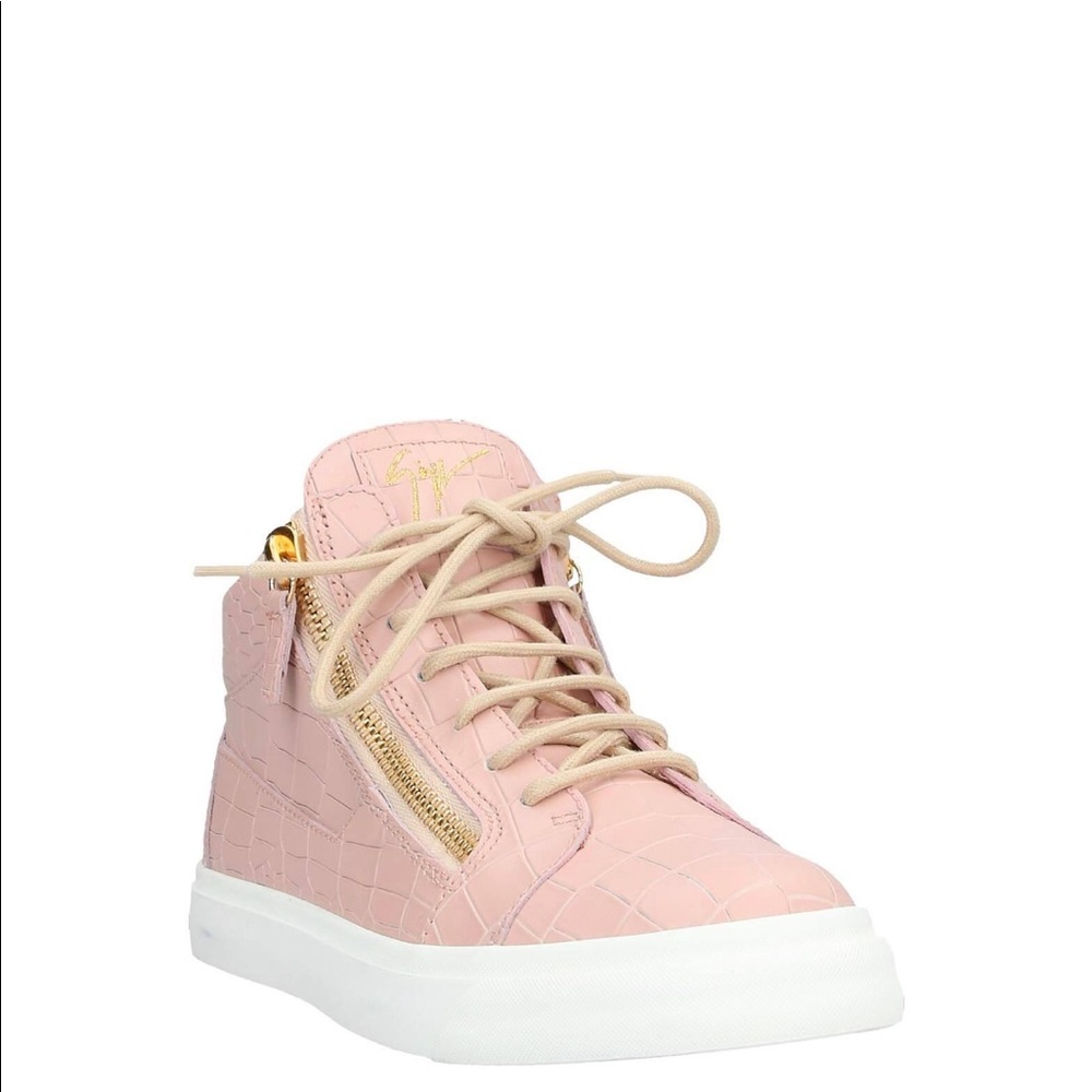 Giuseppe Zanotti Pink leather Croc Woman’s Size 5 Giuseppe Zanotti Worn once